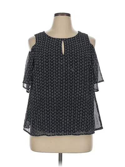 Pre-owned Lane Bryant Sleeveless Blouse In Black