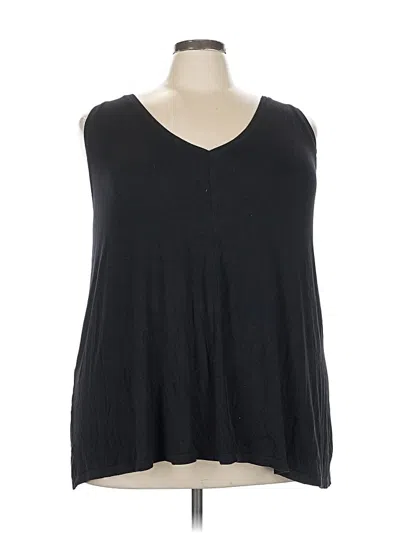 Pre-owned Lane Bryant Sleeveless Blouse In Black