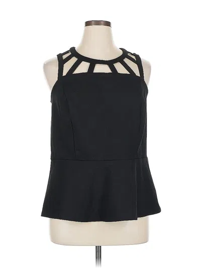 Pre-owned Lane Bryant Sleeveless Blouse In Black