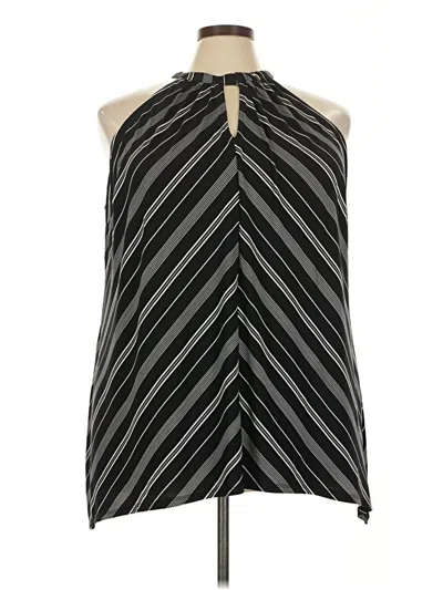 Pre-owned Lane Bryant Sleeveless Blouse In Black