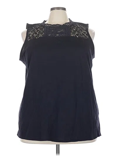 Lane Bryant Sleeveless Blouse In Blue