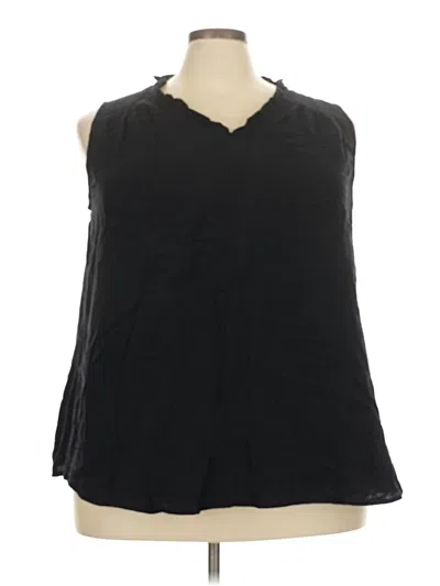 Lane Bryant Sleeveless Blouse In Black