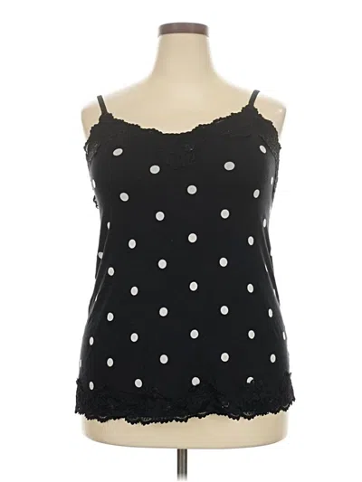 Pre-owned Lane Bryant Sleeveless Blouse In Black