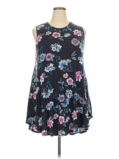 Pre-owned Lane Bryant Sleeveless Blouse In Black