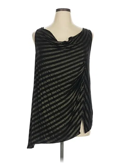 Pre-owned Lane Bryant Sleeveless Blouse In Black