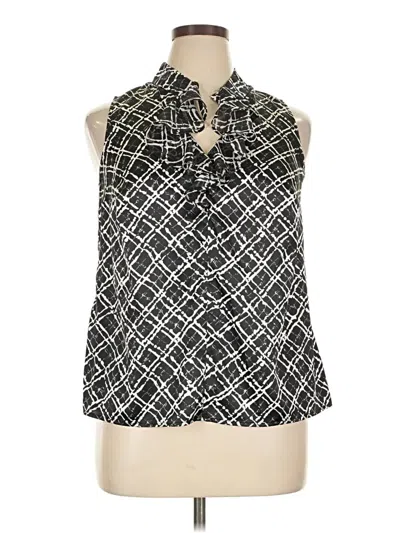 Pre-owned Lane Bryant Sleeveless Blouse In Black