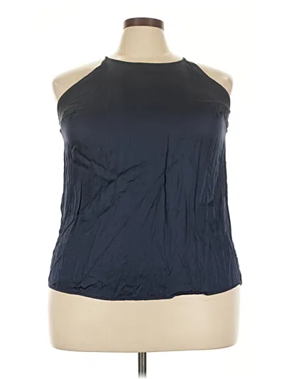 Pre-owned Lane Bryant Sleeveless Blouse In Black