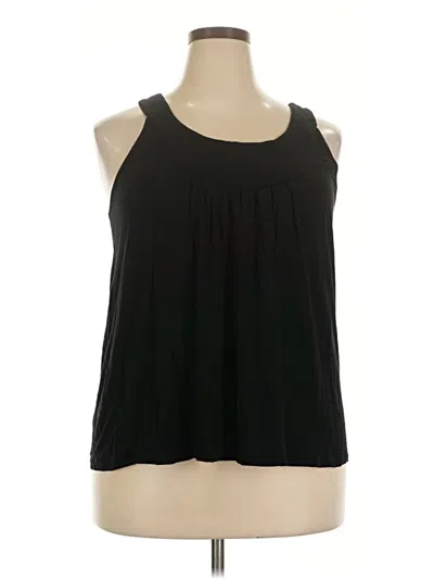 Pre-owned Lane Bryant Sleeveless Blouse In Black