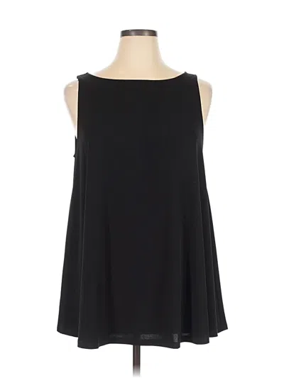 Pre-owned Lane Bryant Sleeveless Blouse In Black