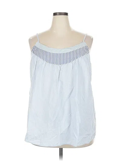 Pre-owned Lane Bryant Sleeveless Blouse In Blue