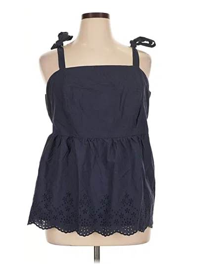 Lane Bryant Sleeveless Blouse In Blue