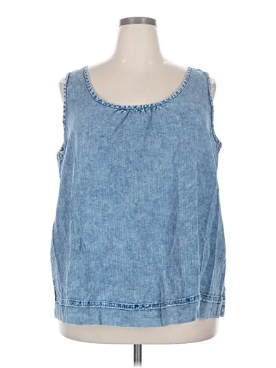 Lane Bryant Sleeveless Blouse In Blue