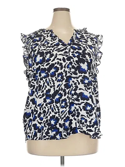 Lane Bryant Sleeveless Blouse In Blue
