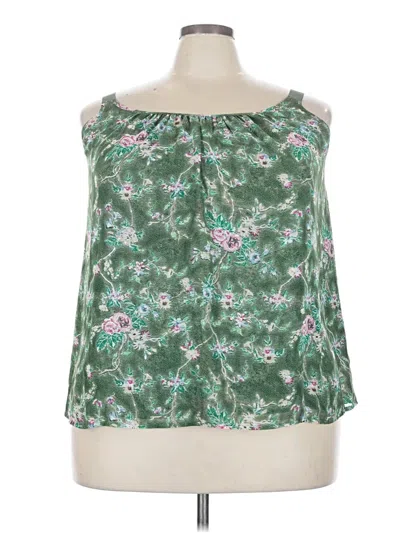 Lane Bryant Sleeveless Blouse In Green