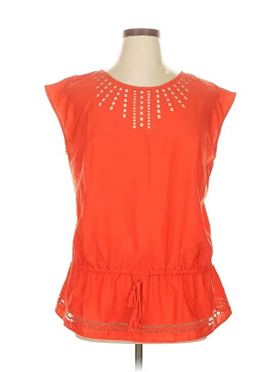Pre-owned Lane Bryant Sleeveless Blouse In Orange