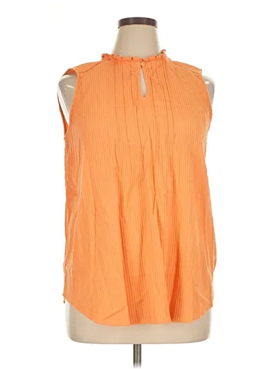 Pre-owned Lane Bryant Sleeveless Blouse In Orange