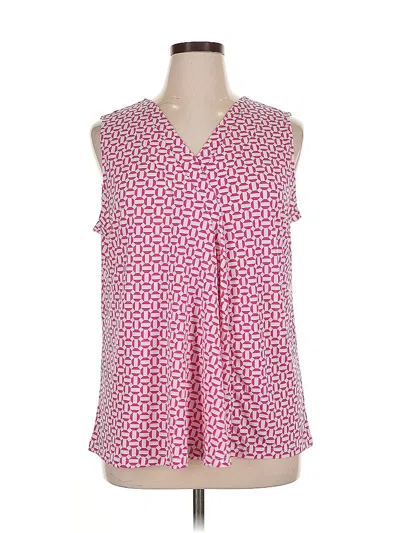 Pre-owned Lane Bryant Sleeveless Blouse In Pink