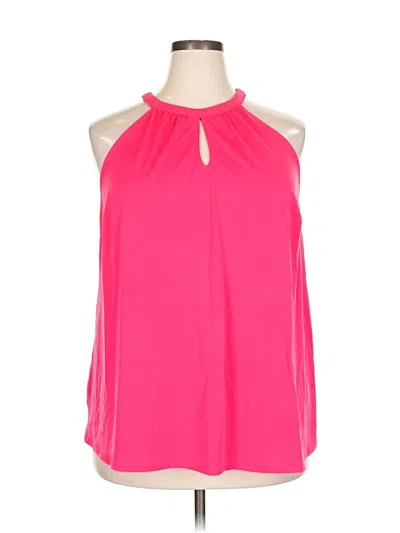 Pre-owned Lane Bryant Sleeveless Blouse In Pink
