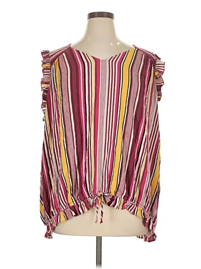Pre-owned Lane Bryant Sleeveless Blouse In Pink