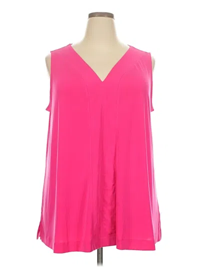 Pre-owned Lane Bryant Sleeveless Blouse In Pink
