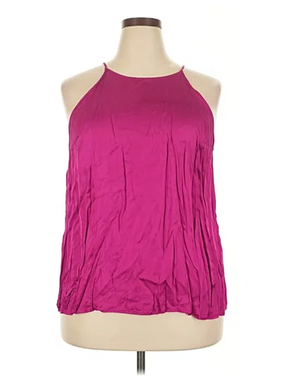 Pre-owned Lane Bryant Sleeveless Blouse In Pink