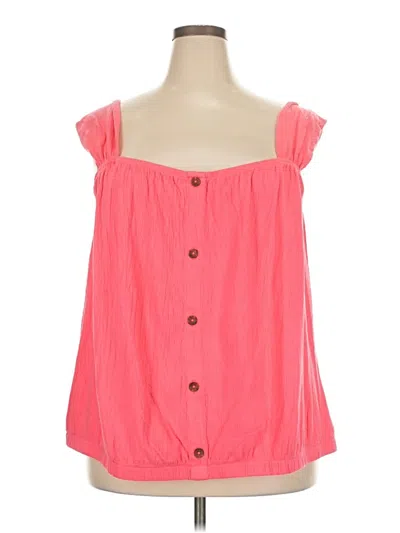 Lane Bryant Sleeveless Blouse In Pink