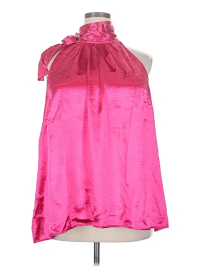 Pre-owned Lane Bryant Sleeveless Blouse In Pink