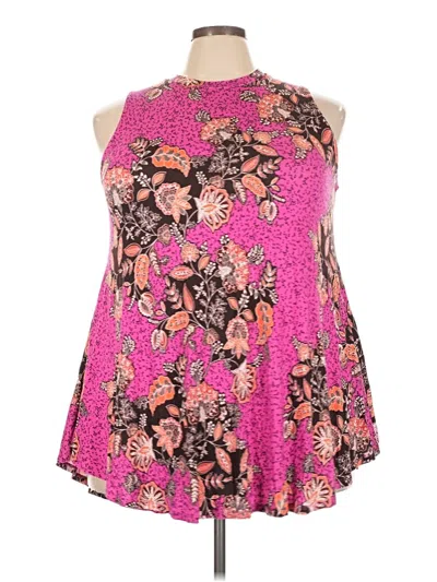 Lane Bryant Sleeveless Blouse In Pink