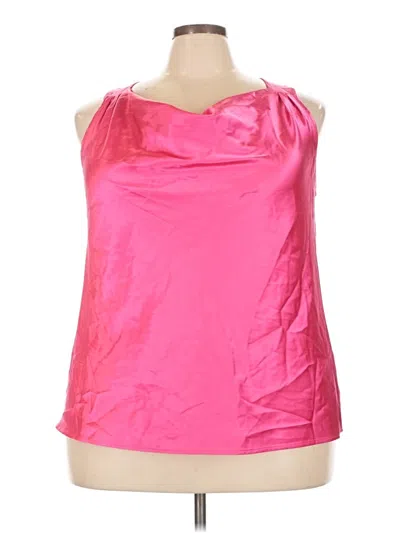 Pre-owned Lane Bryant Sleeveless Blouse In Pink