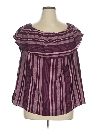 Lane Bryant Sleeveless Blouse In Purple