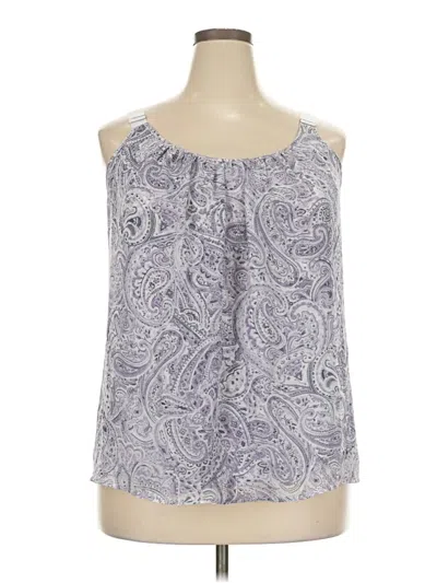 Pre-owned Lane Bryant Sleeveless Blouse In Purple