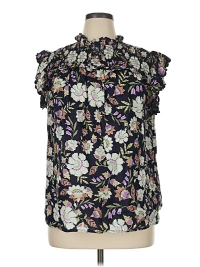 Pre-owned Lane Bryant Sleeveless Blouse In Purple