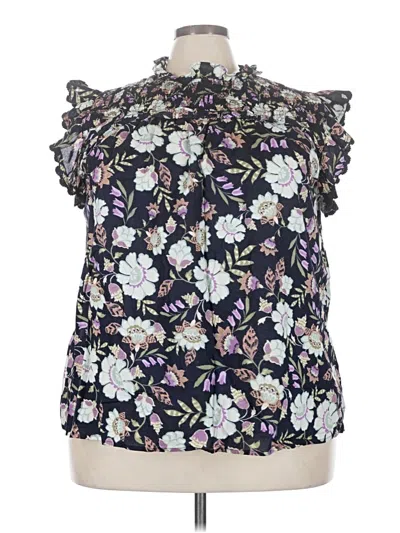 Pre-owned Lane Bryant Sleeveless Blouse In Purple