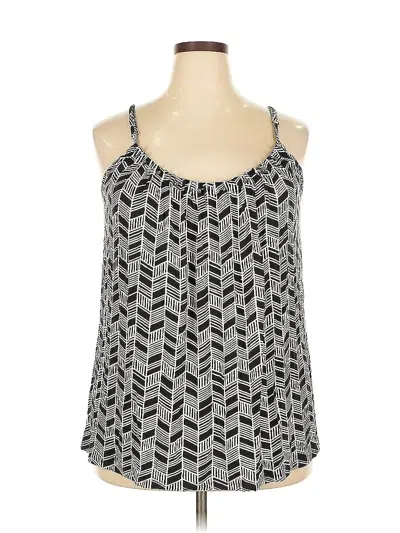 Pre-owned Lane Bryant Sleeveless Blouse In Silver