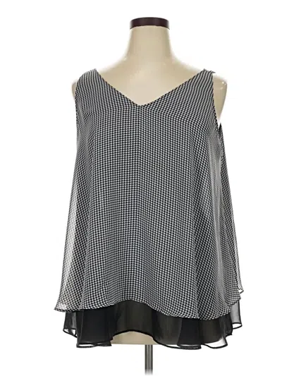 Pre-owned Lane Bryant Sleeveless Blouse In Silver