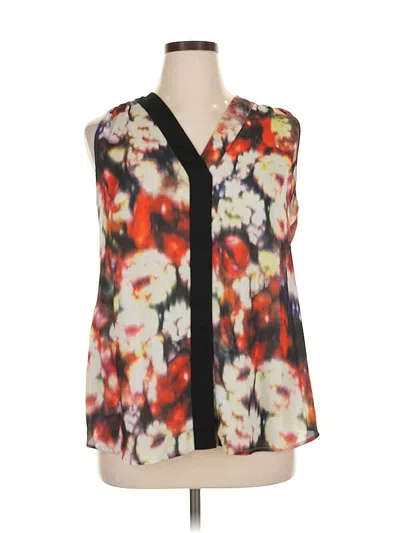 Pre-owned Lane Bryant Sleeveless Blouse In White