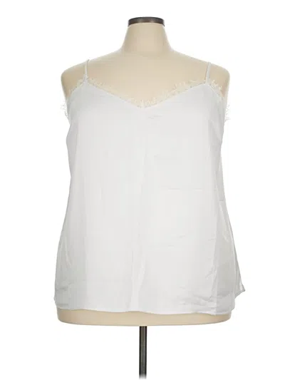 Lane Bryant Sleeveless Blouse In White