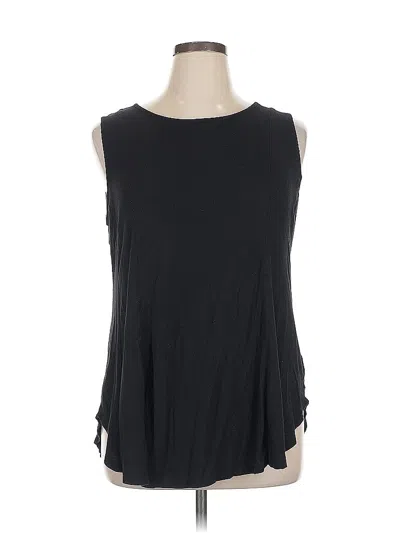 Pre-owned Lane Bryant Sleeveless T-shirt In Black