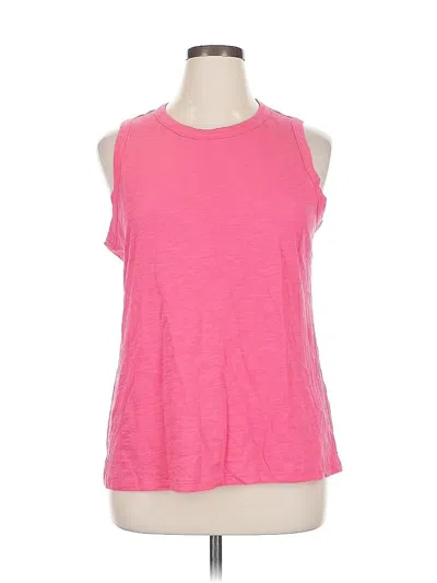 Pre-owned Lane Bryant Sleeveless T-shirt In Pink