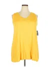Lane Bryant Sleeveless T-shirt In Yellow