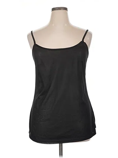 Pre-owned Lane Bryant Sleeveless Top Black Scoop Neck Tops