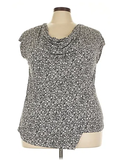 Pre-owned Lane Bryant Sleeveless Top Gray Cowl Neck Tops