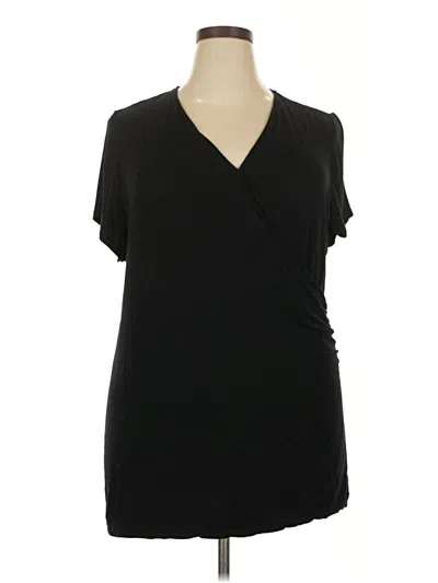 Pre-owned Lane Bryant Sleeveless T-shirt In Black