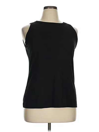Pre-owned Lane Bryant Sleeveless T-shirt In Black