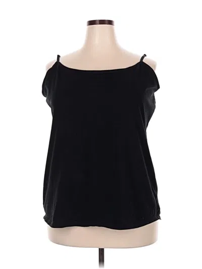 Pre-owned Lane Bryant Sleeveless T-shirt In Black