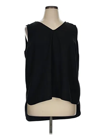 Pre-owned Lane Bryant Sleeveless T-shirt In Black