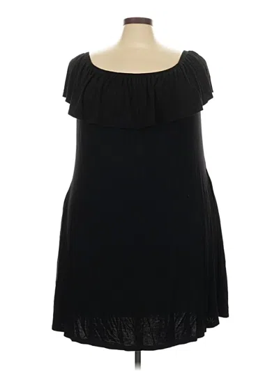 Pre-owned Lane Bryant Sleeveless T-shirt In Black