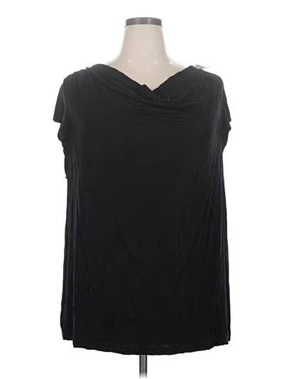 Pre-owned Lane Bryant Sleeveless T-shirt In Black