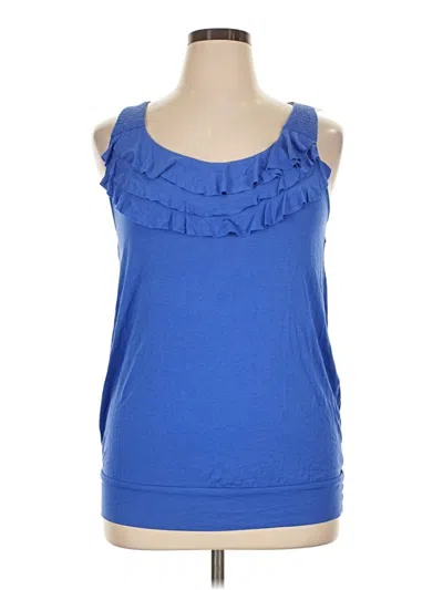 Lane Bryant Sleeveless T-shirt In Blue