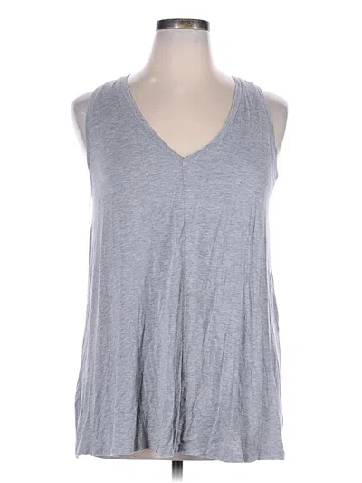 Pre-owned Lane Bryant Sleeveless T-shirt In Gray